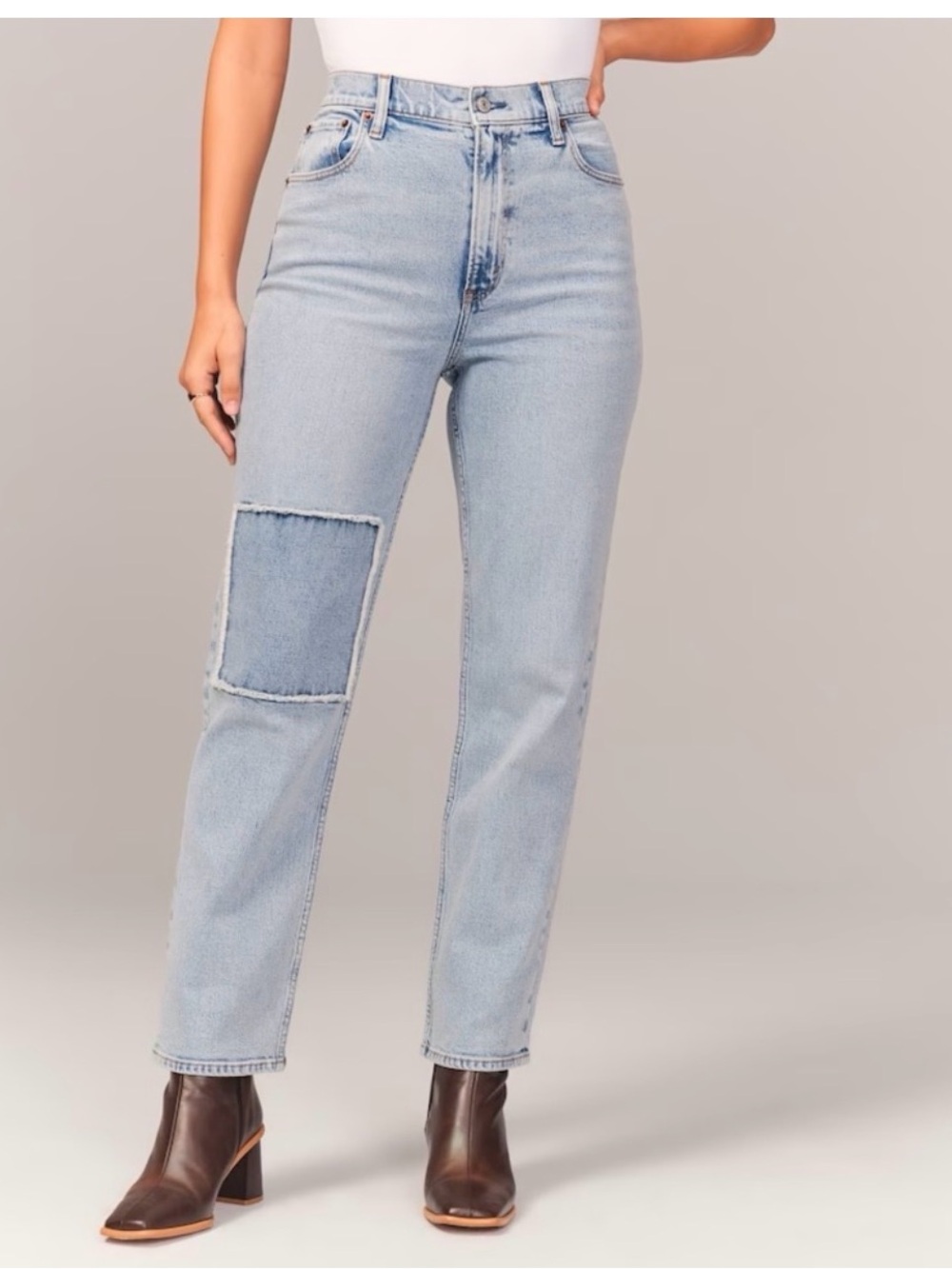 Abercrombie & Fitch The Ankle Straight Ultra High Rise Jean